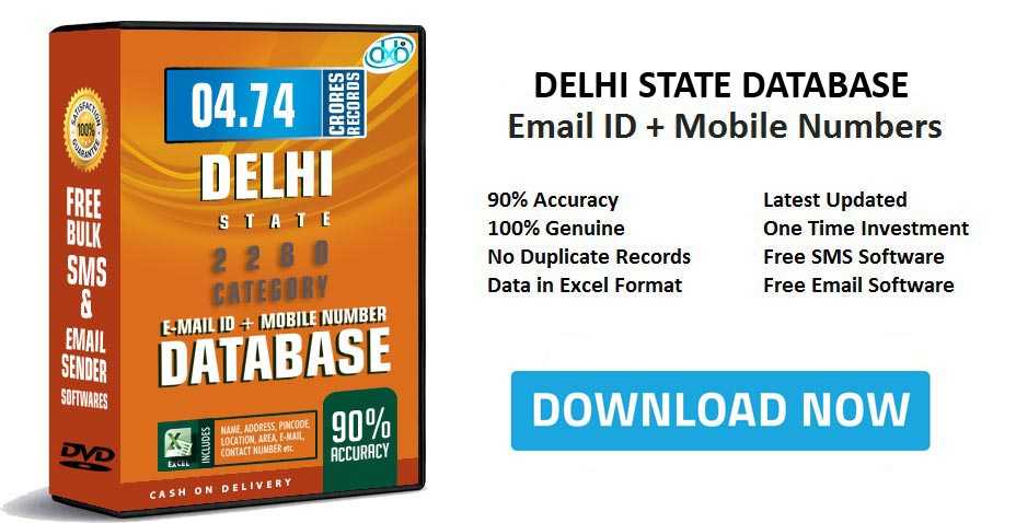 Delhi mobile number database free download